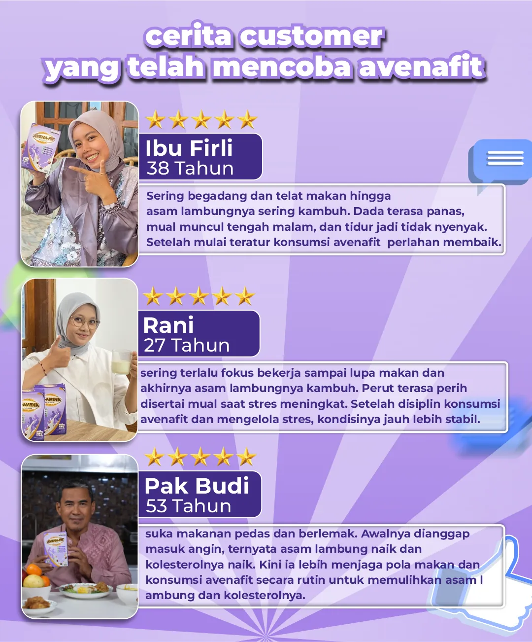 Cerita customer Avenafit